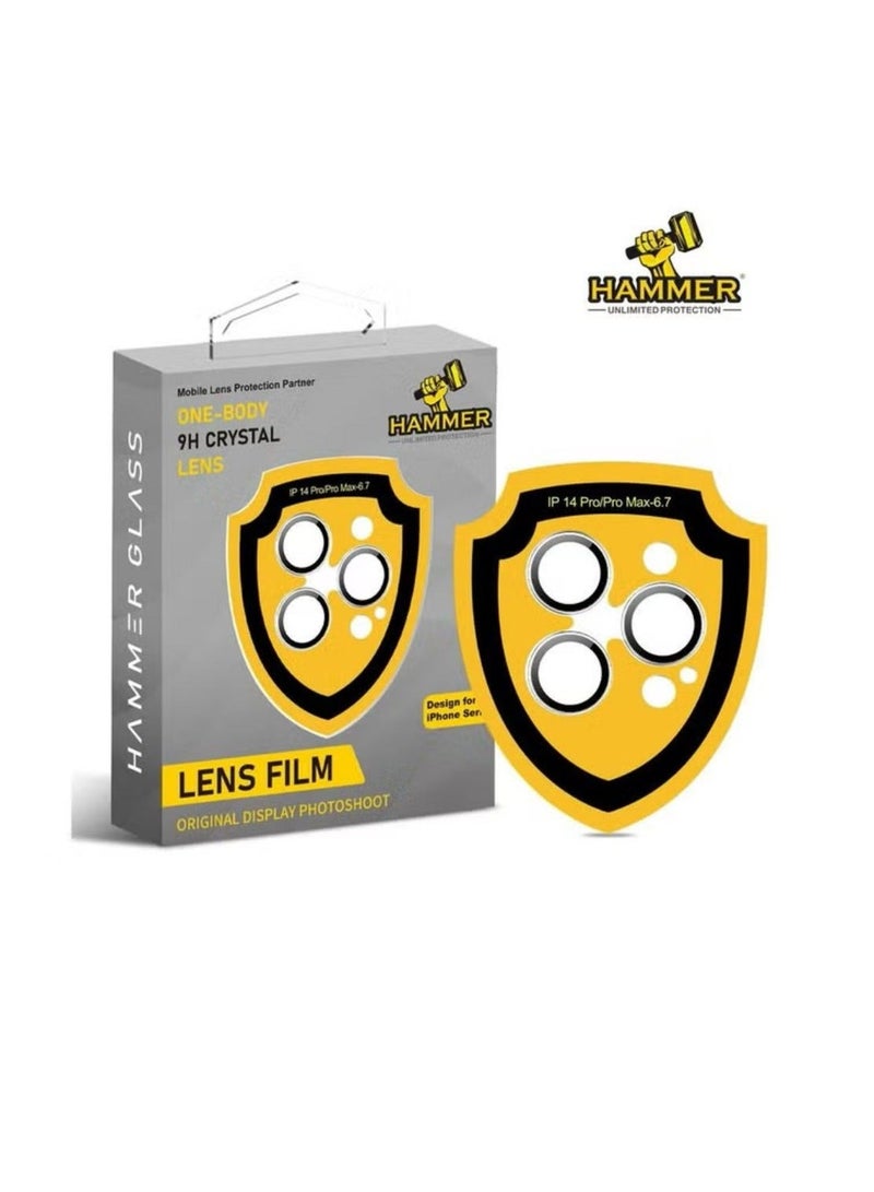 هامر حماية كاميرا همر ايفون 14 برو ماكس / 14 برو شفاف لجميع الالوان - Image 2